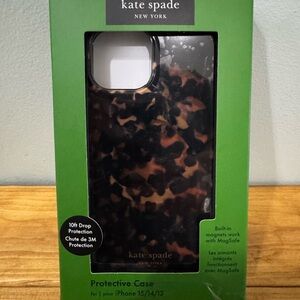 Kate Spade Tortoise Shell Case for iPhone 15/14/13